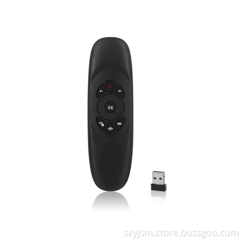 2.4G wireless air mouse remote control double sided with keyboard and gyroscrope